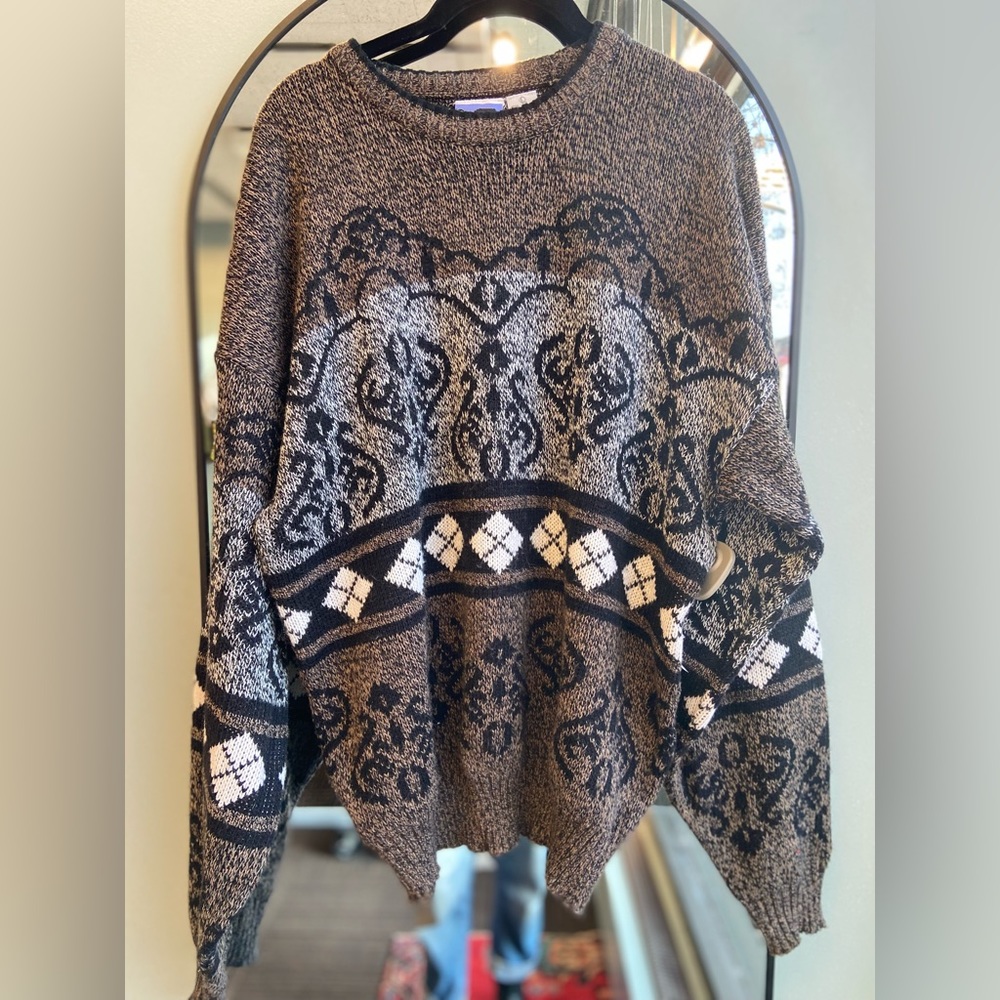 Vintage Acrylic Sweater Size L